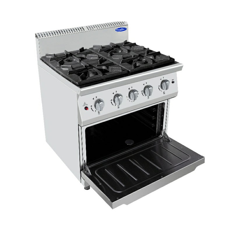 Cucina 4 fuochi con forno statico ATOSA AT9G4B-O-1 P900
